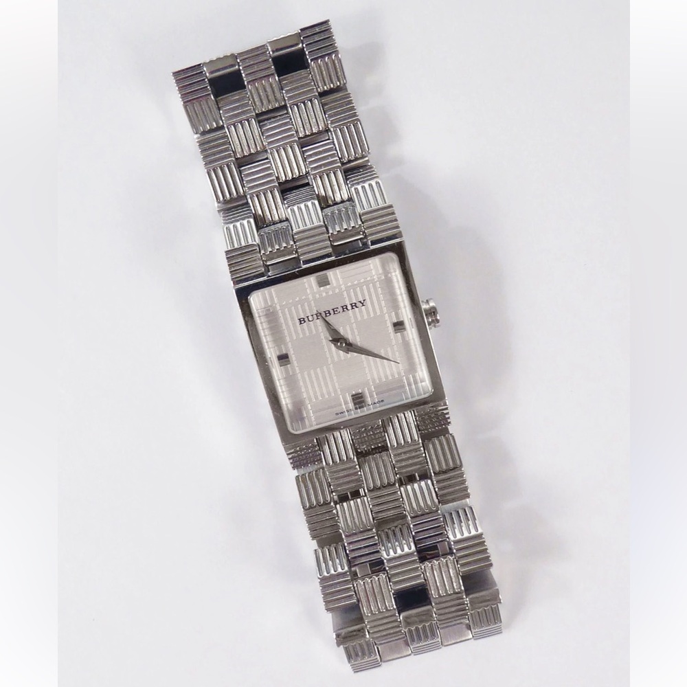 Burberry Swiss Stainless Steel Square Bracelet Watch